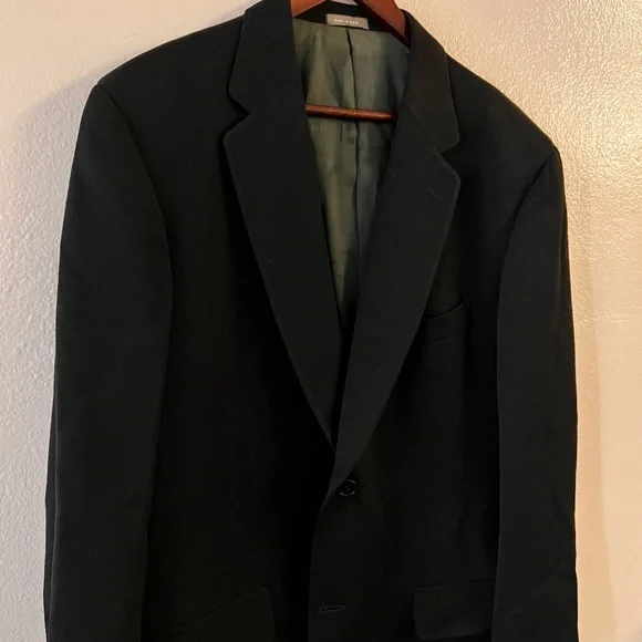 MADE IN USA Calvin Klein Two-Button Elegant Black Blazer Jacket for Men